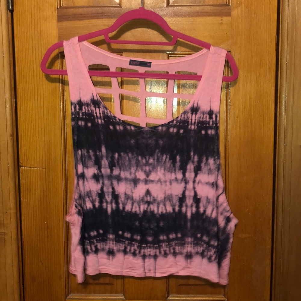 LAZER BACK CUT OUT MUSCLE TEE